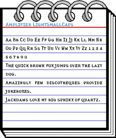 Amplifier LightSmallCaps Font