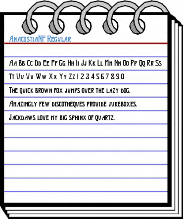 AnacostiaNF Regular Font
