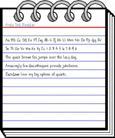 Andy Std Regular Font