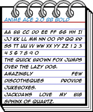 Anime Ace 2.0 BB Bold Font