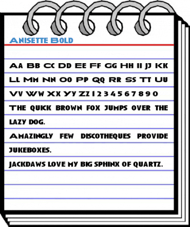 Anisette Bold Font
