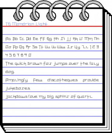 TG Mondrian Light Font