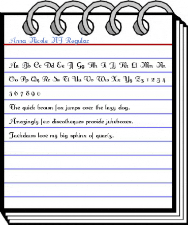Anna Nicole NF Regular Font