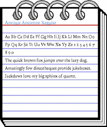 Antique Ancienne Regular Font
