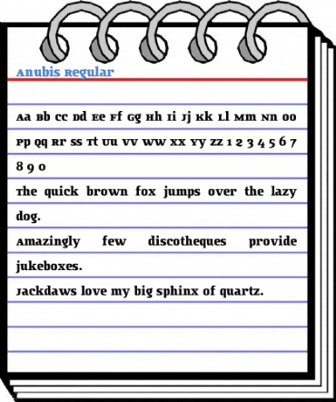 Anubis Regular Font