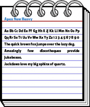 Apex New Heavy Font