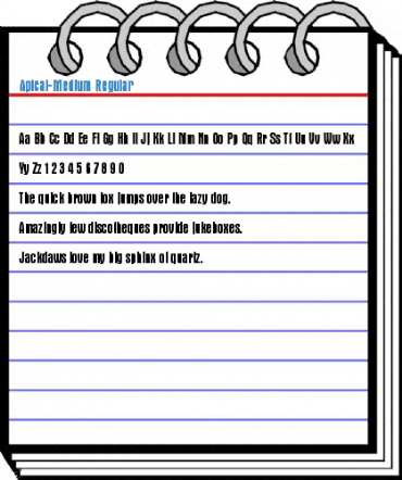 Apical-Medium Regular Font
