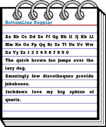 BottomLine Regular Font