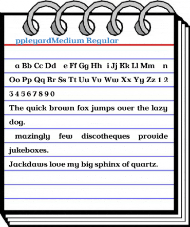 AppleyardMedium Regular Font