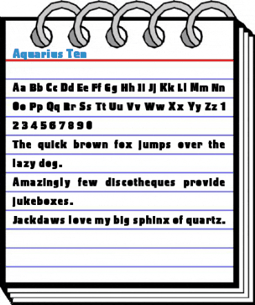 Aquarius Ten Font