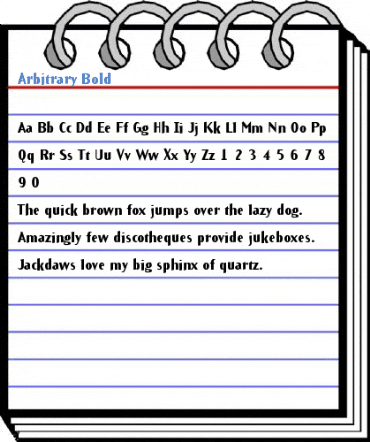 Arbitrary Bold Font