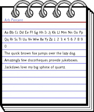 Arb Percent Font