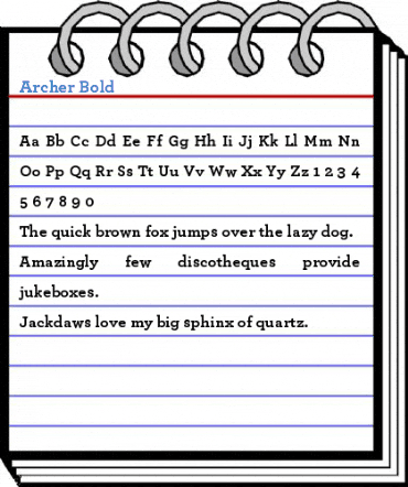 Archer Bold Font
