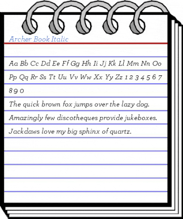 Archer Book Italic Font