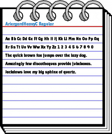 AriergardHeavyC Regular Font