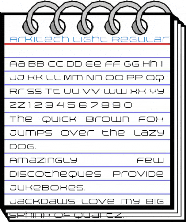 Arkitech Light Regular Font