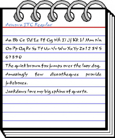 Arnova ITC Regular Font