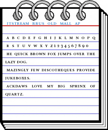 Bitstream Arrus Bold Small Cap Font
