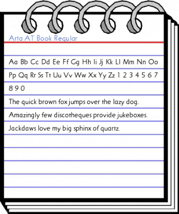 Arta AT Book Regular Font