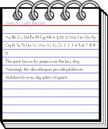 Arta AT Light Regular Font