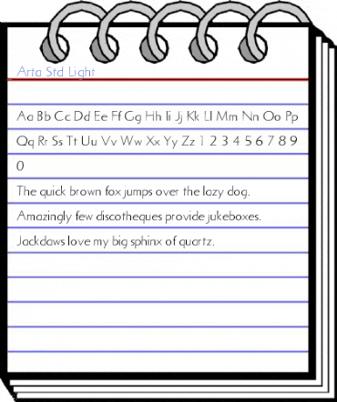 Arta Std Light Font