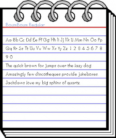 BoumBoum Regular Font