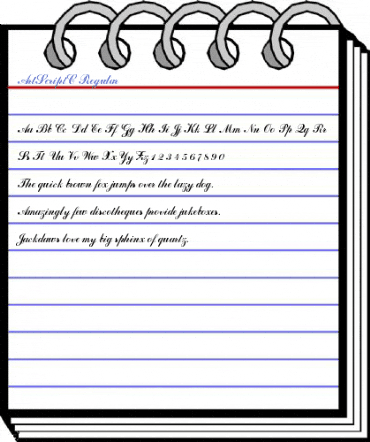 ArtScriptC Regular Font
