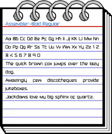 Assembler-Bold Regular Font