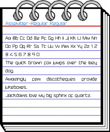 Assembler-Regular Regular Font