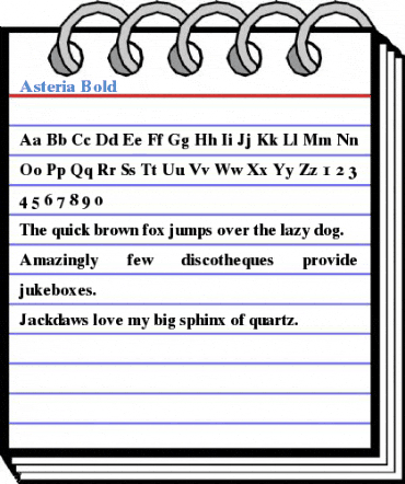Asteria Bold Font