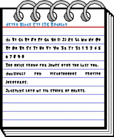 Astro Black Std ITC Regular Font