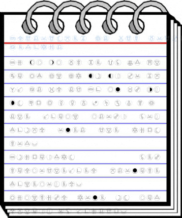 AstrotypeP LT Std DotOutline Regular Font
