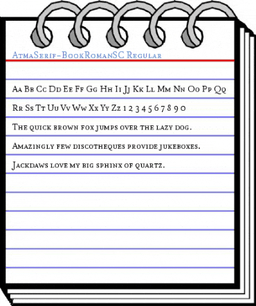 AtmaSerif-BookRomanSC Regular Font