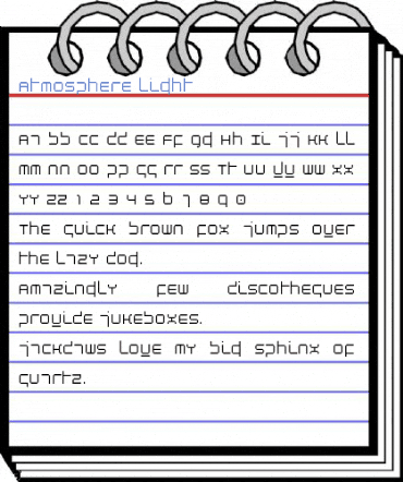 Atmosphere Light Font