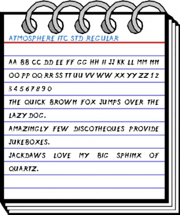 Atmosphere ITC Std Regular Font