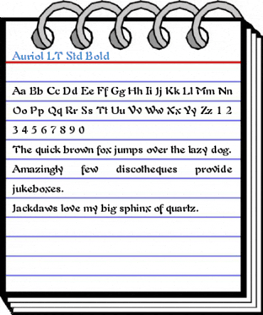 Auriol LT Std Bold Font