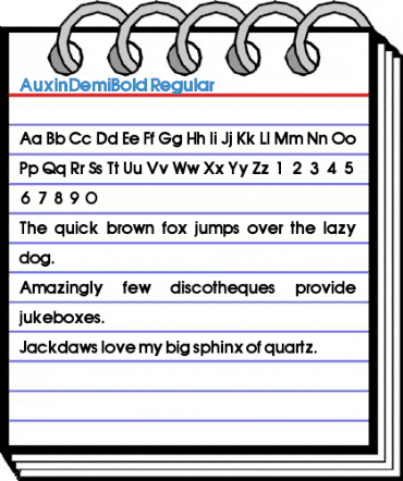 AuxinDemiBold Font