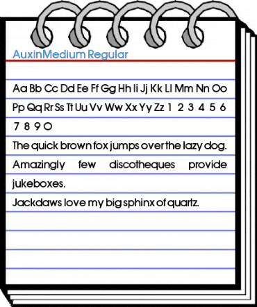 AuxinMedium Regular Font