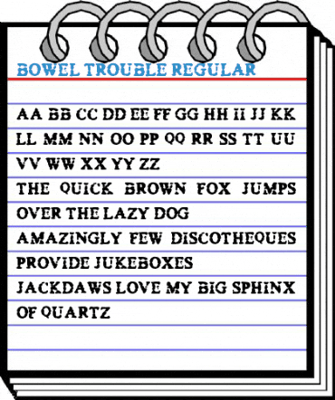 Bowel Trouble Font