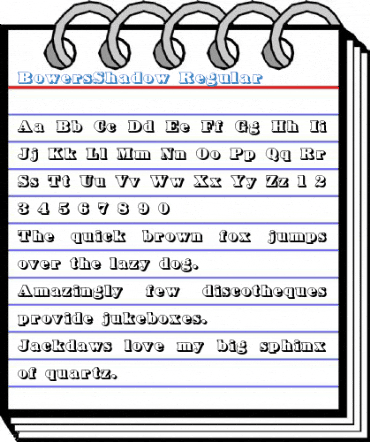 BowersShadow Regular Font