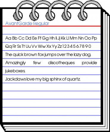 AvantGarde Regular Font
