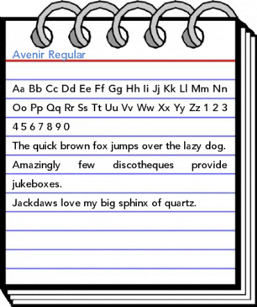 Avenir Regular Font