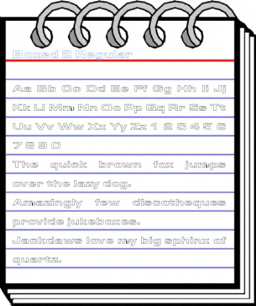 Boxed 2 Regular Font