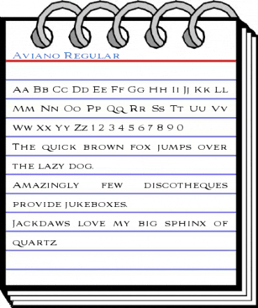 Aviano Regular Font