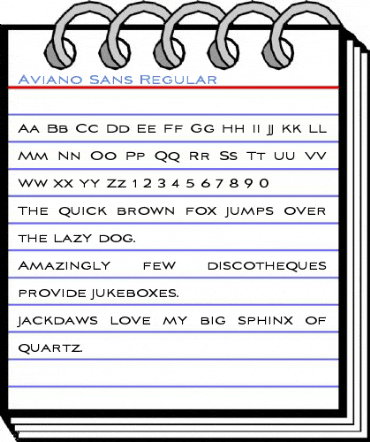 Aviano Sans Regular Font