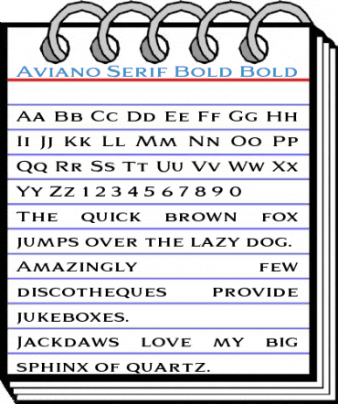 Aviano Serif Bold Bold Font