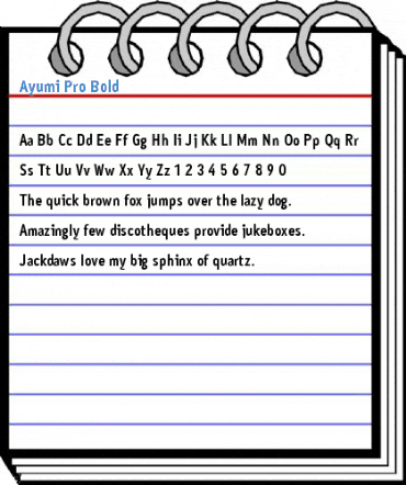 Ayumi Pro Bold Font