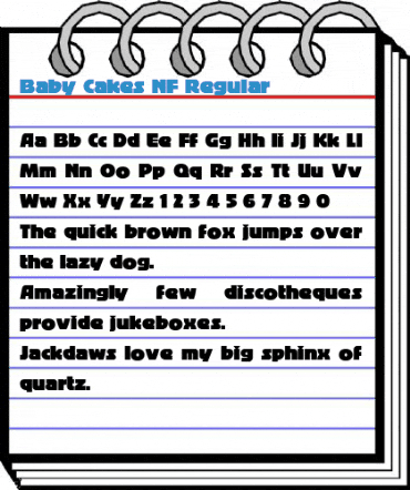 Baby Cakes NF Regular Font