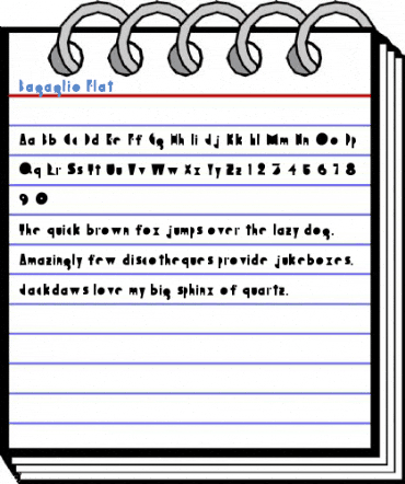 Bagaglio Flat Font