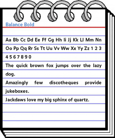 Balance Bold Font